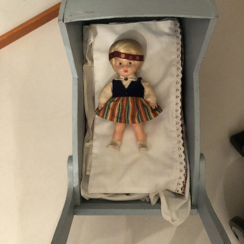 Vintage täispuust vanker
