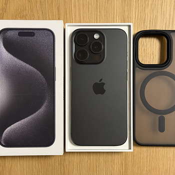 Apple iPhone 15 Pro Black 256GB heas korras. Aku 92%