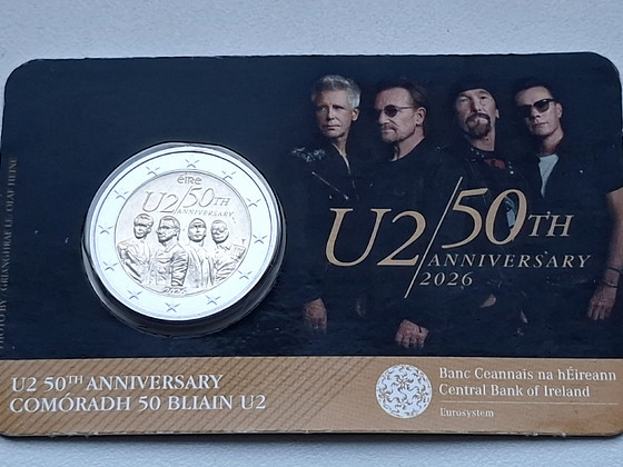 2 евро Ирландия 2026 BU