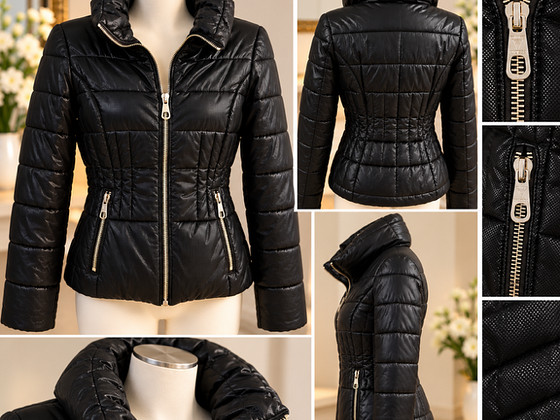 Женская утеплённая куртка GUESS, размер S, отличное состояни