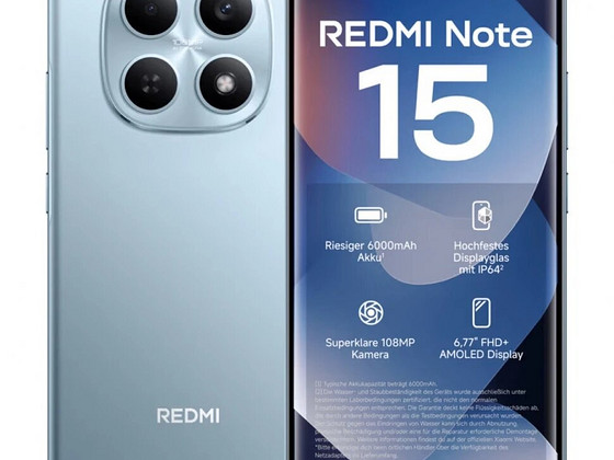 Mobiiltelefon Xiaomi Redmi Note 15 5G 256GB 6GB RAM