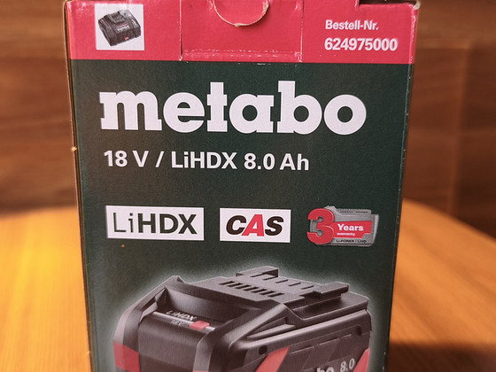 Аккумулятор Metabo, 18V LiHDX 8.0 Ah