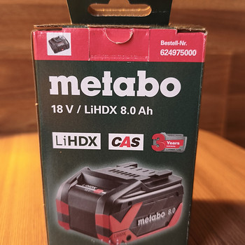Аккумулятор Metabo, 18V LiHDX 8.0 Ah