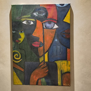 Подписанная картина маслом Jotham Peñaflorida 50cm X 70cm