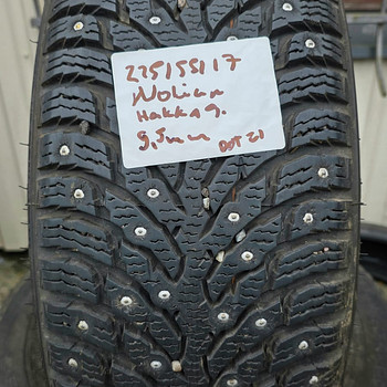 R17 rehvid 225 55 17 nokian hakk9 9.5mm 2tk dot21