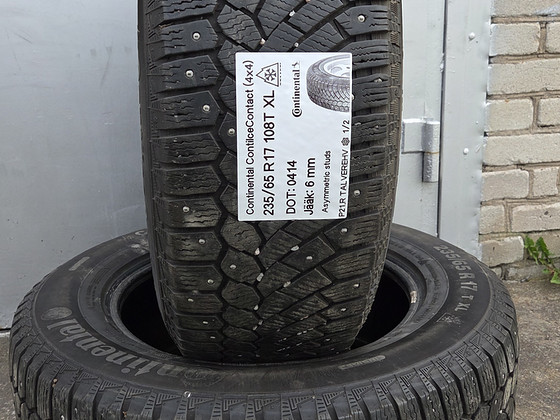 235/65 R17 6,0 мм Continental ContiIceContact 4x4 шипованные шины