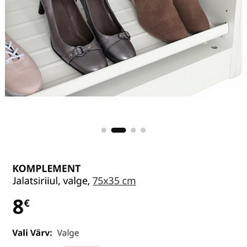 Müüa jalatsi riiulid PAX 75*35