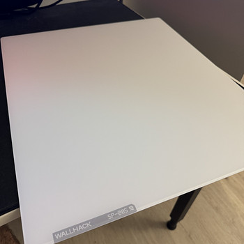 WALLHACK SP-005 White glass mousepad / klaasist hiirematt