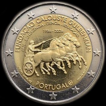2 Евро 2026 Португалия UNC