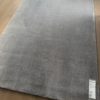 НОВЫЙ ковёр IKEA KNARDRUP, размер 160 × 230 см — светло-серый