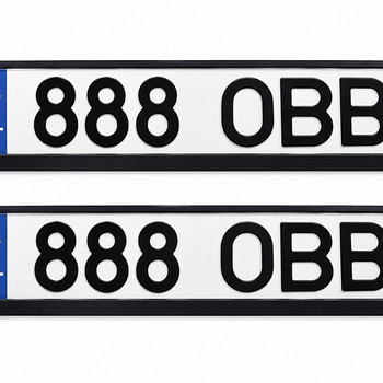 Номерной знак - 888OBB