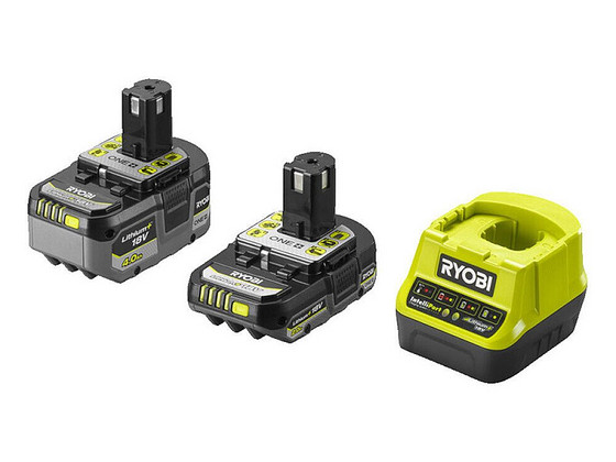 Комплект аккумуляторов Ryobi ONE+ RC18120A-242X 4.0 Ач + 2.0 Ач 18В