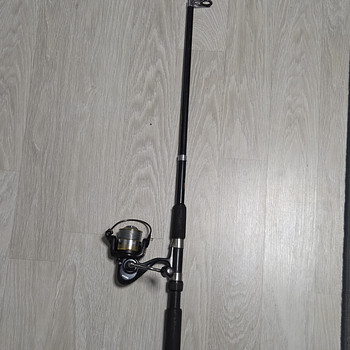 Б/у телескопическое удилище DAM + катушка Salmo Diamond bullet 5325F