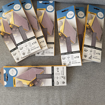 Lihvvõrk Mirka Abranet 80x230 mm P120 / P180 (10 tk pakis)
