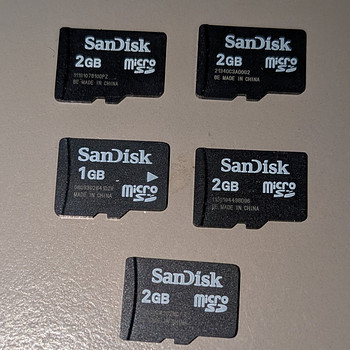 Sandisk mälukaardid Micro SD, 1-2gb