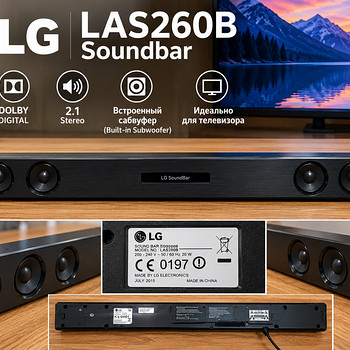 LG LAS260B soundbar – Bluetooth, Dolby Digital