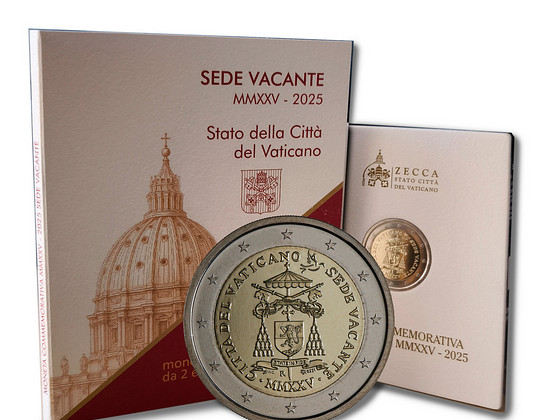 Vatikani mündikaart 2-eurone 2025 - Sede Vacante MMXXV