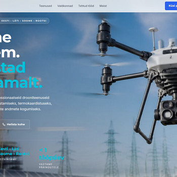 Бренд DroneOps для дрон-услуг и готовый сайт