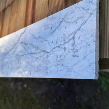 Valge marmori plaat 2x30x170cm