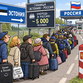 Займём за вас место в очереди на границе Нарва–Ивангород.
