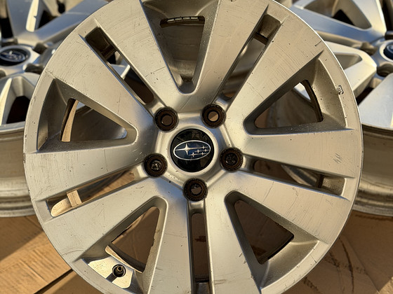 17" оригинальные диски Subaru 5x114,3 + датчики