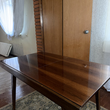 Vintage söögilaud pähklipruun Drevounia Bratislava