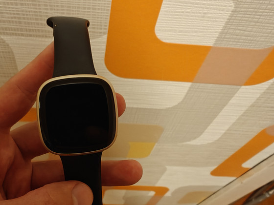 Fitbit Versa 3 (Soft Gold / Black)