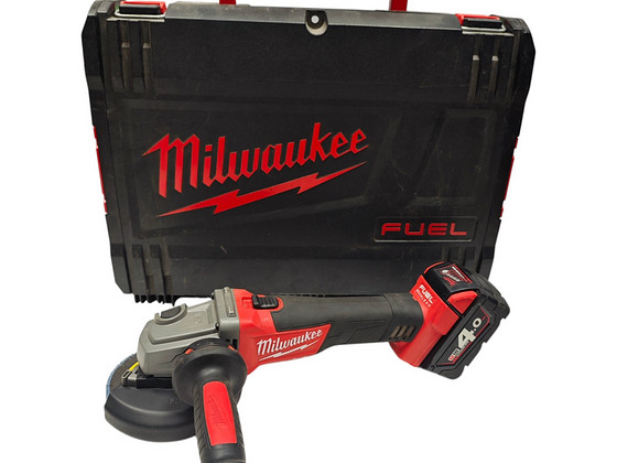Akunurklihvija Milwaukee M18 CAG125X + kohver + laadija