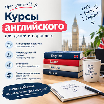 АНГЛИЙСКИЙ ДЛЯ ЖИЗНИ, РАБОТЫ И ПУТЕШЕСТВИЙ!