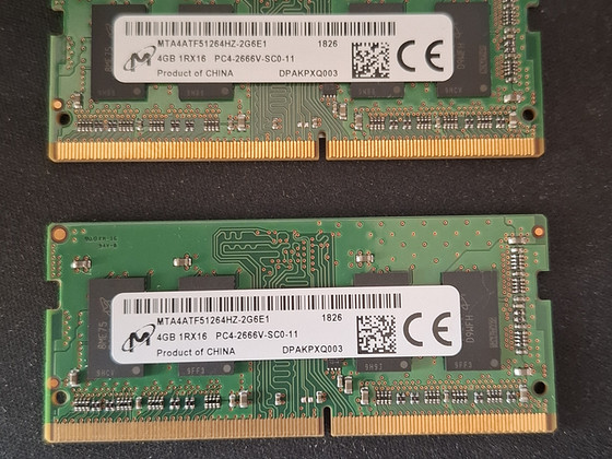SO-DIMM 2x4GB / MICRON / 2666 MHZ