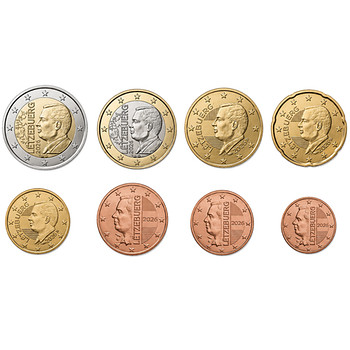 1с-2Е 2026 Люксембург SET UNC