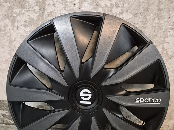 Sparco Lazio 15-дюймовые колпаки чёрный/серый