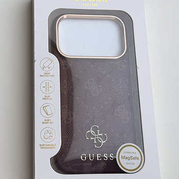 Guess Case for iPhone 18 Pro/17 Pro with MagSafe , Burgundy