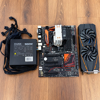 Комплект комплектующих для компьютера: i5-6600K, GTX 1060 6GB, ASUS B150 Pro Gam...