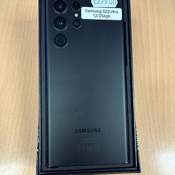 Samsung Galaxy S22 Ultra 12/256Gb Black v heas korras
