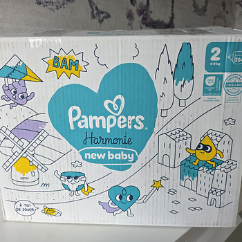 Pampers Harmonie New Baby mähkmed nr 2 (4–8 kg) – 204 tk