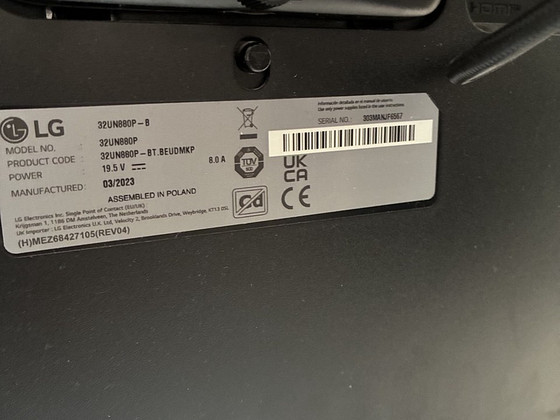 LG monitor 32 tolli, 4K 32UN880P-B 3840x2160