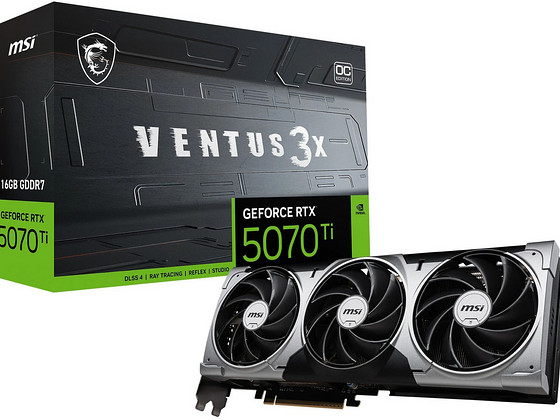 MSI GeForce RTX 5070 Ti 16G VENTUS 3X OC DLSS 4