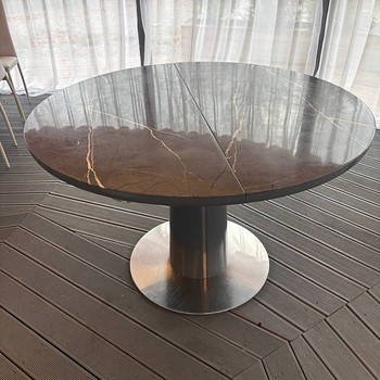 Söögilaud Ricardo, hall, 160 × 120 × 76 cm