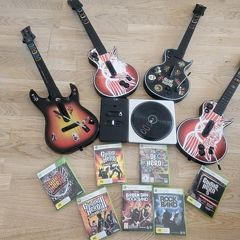 Xbox 360 Guitar Hero Xbox360 Rock Band DJ Hero вертушка