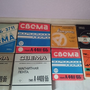 Бобины для катушечного магнитофона, СССР