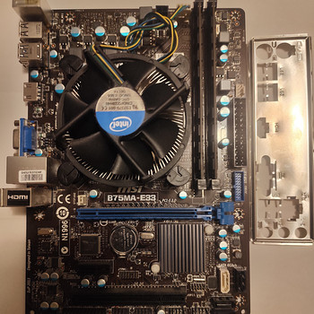 MSI B75MA-E33 + i3 + DDR3 8 ГБ