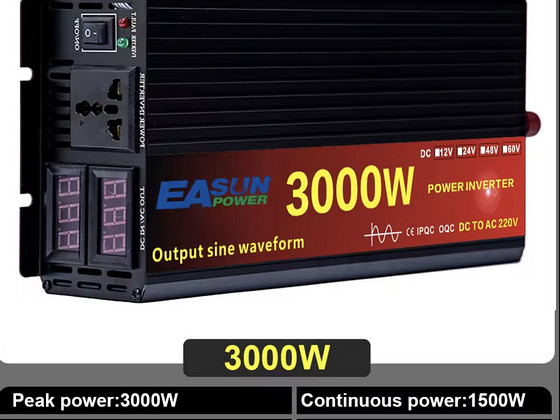 Inverter 3000 W DC 12 V 220 V