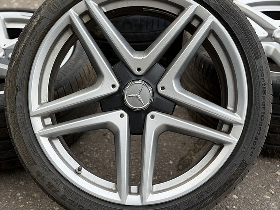 19" оригинальные диски Mercedes-Benz AMG 5x112 + летние шины 6 мм