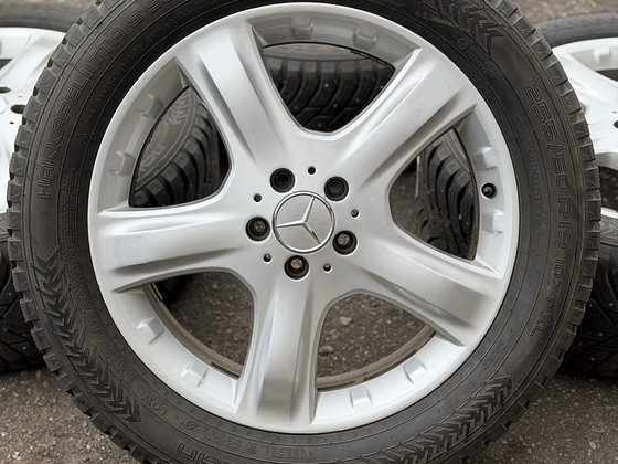 19" оригинальные диски Mercedes-Benz ML 5x112 + шипованные шины 8 мм