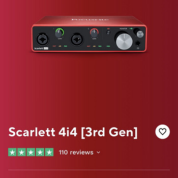 Звуковая карта Scarlett 4i4 [3rd Gen]