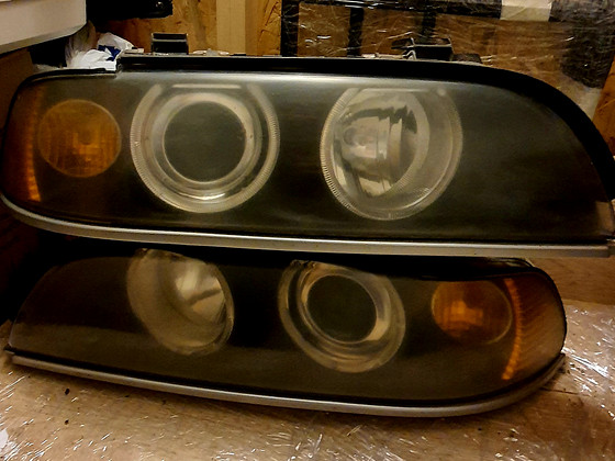 Передние фары BMW E39 facelift halogen