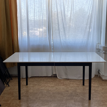 Must valge laud 90*180cm(+40cm)