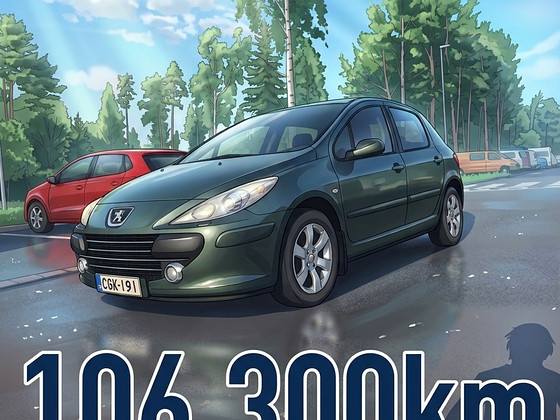 Peugeot 307 1.6 80kw bensiini 2007