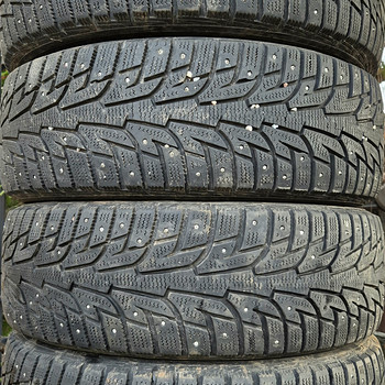 R16 шипованные шины Hankook 205/60/16 - установка